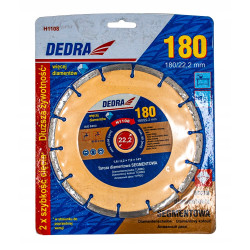 TARCZA DIAM SEGMENTOWA 180x22,2mm DEDRA H1108