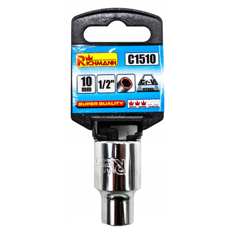 Klucz nasadowy Corona/Richmann C1510 6-kątna 10mm 1/2”. Klucz nasadowy Corona/Richmann C1510 6-kątna 10mm 1/2”.