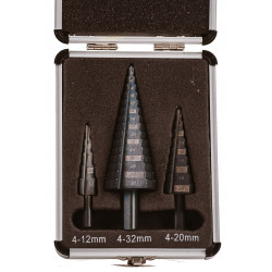 WIERTŁO STOPNIOWE STOŻKOWE DO METALU 4-32mm 3sztuk