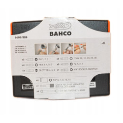 BAHCO Zestaw bitów nasadek 1/4 cali 26szt 2058/S26