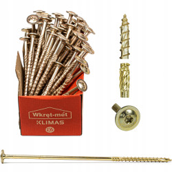 WKRĘTY CIESIELSKIE DO DREWNA TALERZOWE TORX 8X320