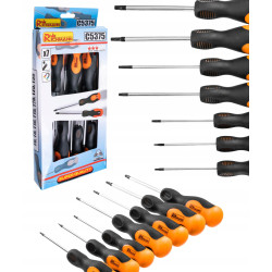 ZESTAW ŚRUBOKRĘTY WKRĘTAKI TORX T6-T30 MAGNES 7SZT