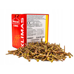 WKRĘTY CIESIELSKIE DO DREWNA 3x30 mm TORX 500szt