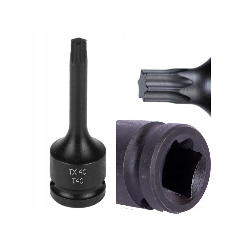NASADKA Udarowa TORX 1/2 T40 78mm C1603 NASADKA Udarowa TORX 1/2 T40 78mm C1603