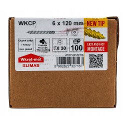 WKRĘTY CIESIELSKIE DO DREWNA TALERZOWE TORX 6X120