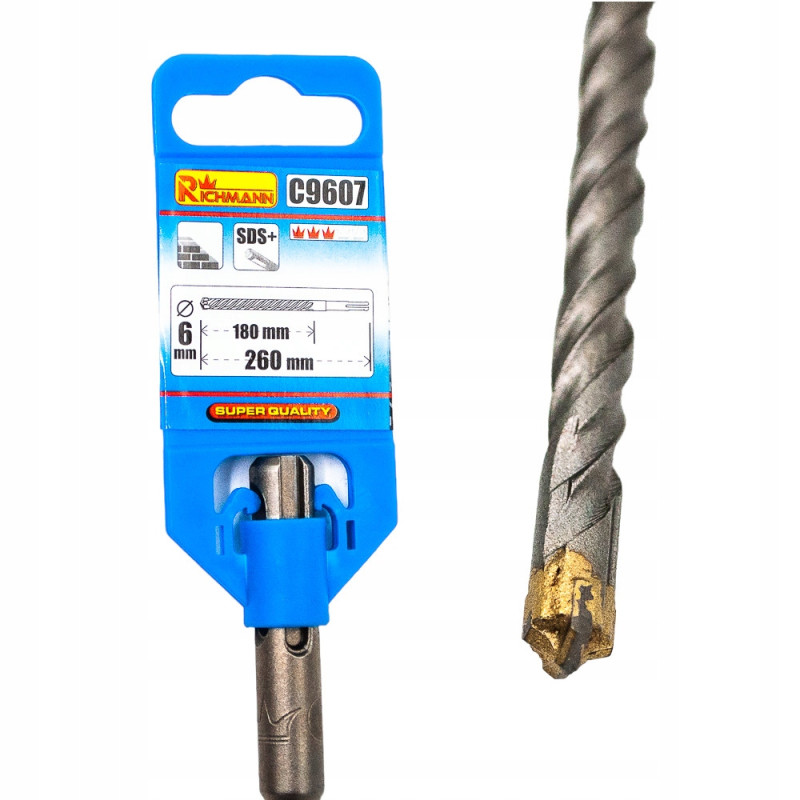 WIERTŁO DO MURU BETONU fi 6x260 mm SDS-PLUS WIDIA WIERTŁO DO MURU BETONU fi 6x260 mm SDS-PLUS WIDIA