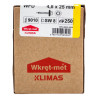 WKRĘTY FARMERSKIE 4,8x25mm RAL 9010 FARMERY 250szt