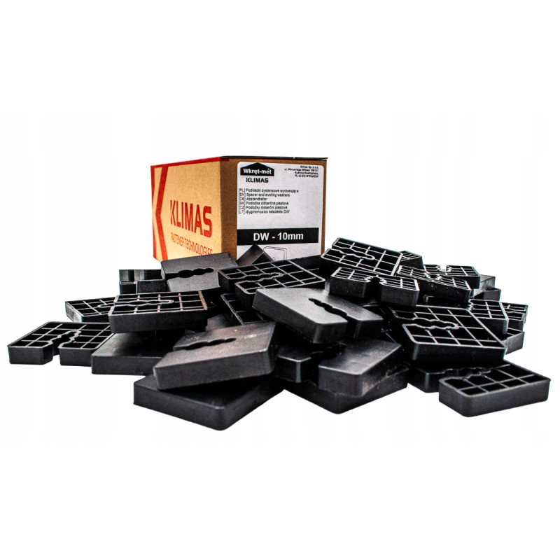 Podkładki dystansowe plastikowe DW 10mm 50szt Podkładki dystansowe plastikowe DW 10mm 50szt