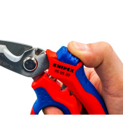 KNIPEX 95 05 20 SB Nożyczki kątowe dla elektryków