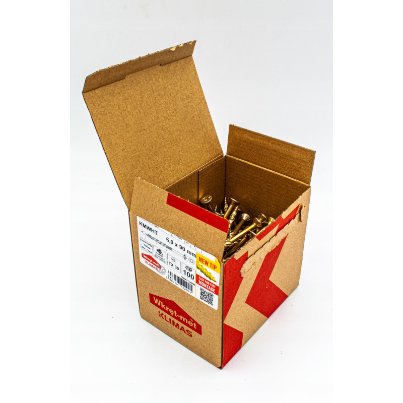 WKRĘTY CIESIELSKIE 6X90 TORX ŁEB STOŻKOWY 150szt WKRĘTY CIESIELSKIE 6X90 TORX ŁEB STOŻKOWY 150szt