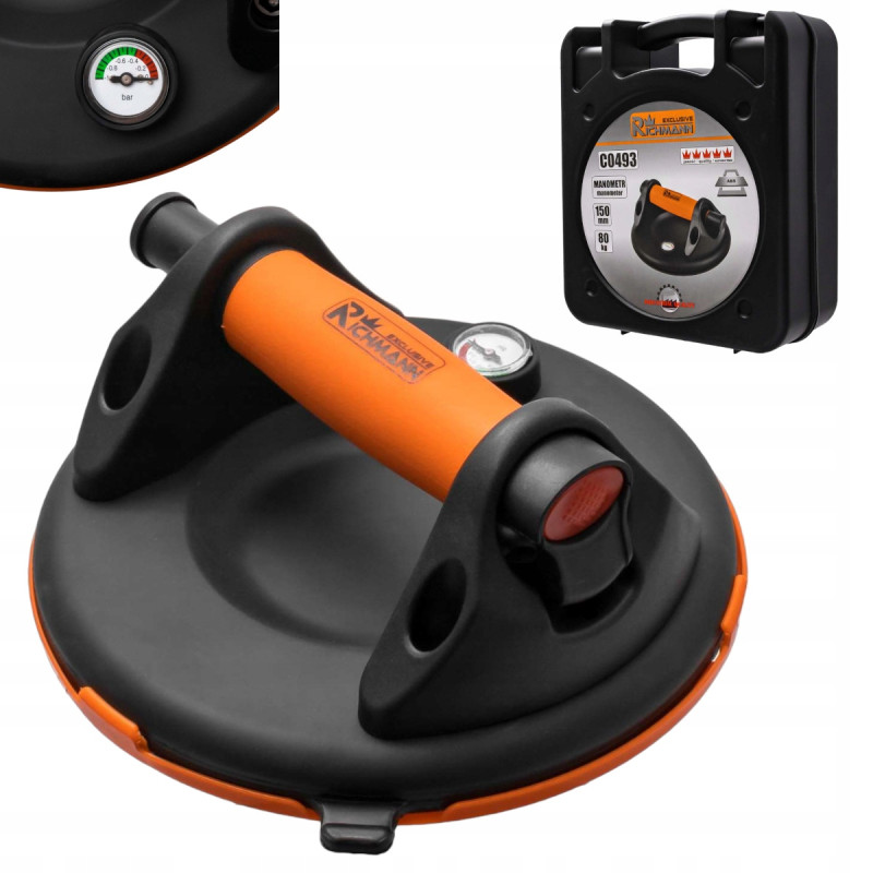 Richmann Przyssawka Pompką Manometrem 80kg 150 mm Richmann Przyssawka Pompką Manometrem 80kg 150 mm