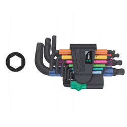 ZESTAW KLUCZY TRZPIENIOWYCH 950/9 HEX-PLUS MULTICOLOUR