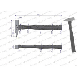 Młotek ślusarski 300g WMM103 Waryński