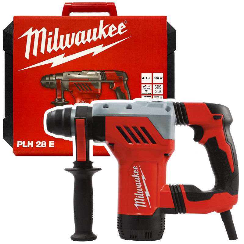 Młot udarowy SDS Plus sieciowy Milwaukee silnik pionowy 3kg PLH 28 E Młot udarowy SDS Plus sieciowy Milwaukee silnik pionowy 3kg PLH 28 E