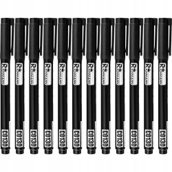 Marker czarny budowlany cienki 1mm 12szt