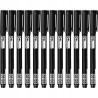 Marker czarny budowlany cienki 1mm 12szt