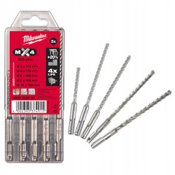Wiertła MX4 SDS+ 4-ostrzowe 5,6/110 6,8,10/165