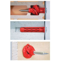 Kołki rozporowe SFXP 10x60mm z wkrętem 80mm 50szt.