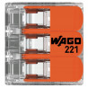 50x WAGO 221-413 szybkozłączka 3x0,14-4 złączka