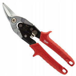 Nożyce do cięcia blachy lewe Milwaukee 260mm CZERW