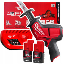 Piła szablasta akumulatorowa Milwaukee HACKZALL M12 CHZ-302 +ŁADOWARKA C12C