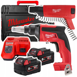 Wkrętarka Milwaukee do suchej zabudowy M18 FSG-502X + CA55 + M12-18FC