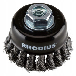 Szczotka doczołowa splatana gwint 65 mm RHODIUS