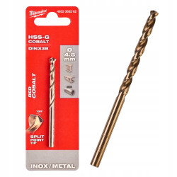 Wiertło do metalu HSS-G red cobalt 4,5mm MILWAUKEE