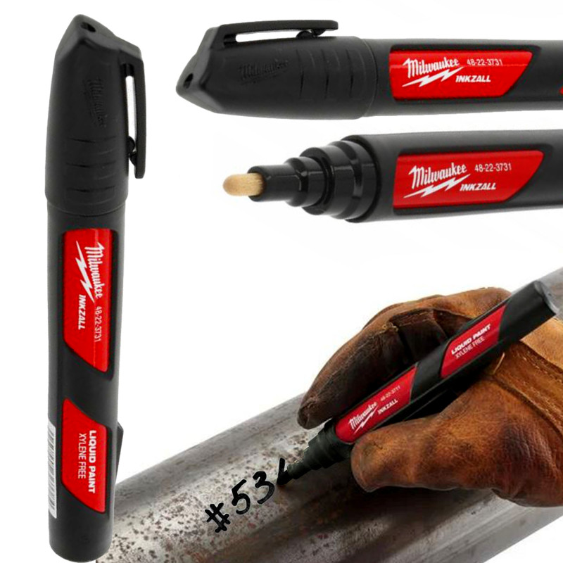 Marker czarny olejowy budowlany Milwaukee INKZALL Marker czarny olejowy budowlany Milwaukee INKZALL