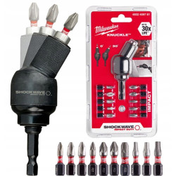 Udarowa nasadka kątowa KNUCKLE + bity Milwaukee