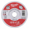 MILWAUKEE TARCZA DO METALU CONTRACTOR 125x1.0MM