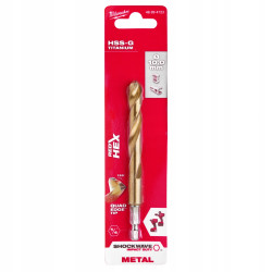 Wiertło metal HSS-G TIN 10,0mm HEX 1/4 Milwaukee