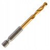 Wiertło metal HSS-G TIN 4,8mm HEX 1/4 Milwaukee
