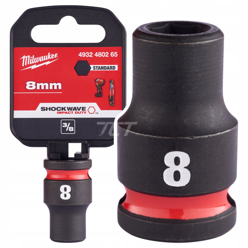 Milwaukee Nasadka Udarowa 3/8" krótka 8mm HEX Milwaukee Nasadka Udarowa 3/8" krótka 8mm HEX