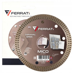 FERRATI TARCZA DIAMENTOWA TNĄCA MICO Ø 115MM x 22,23 MM