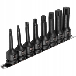 ZESTAW KLUCZE NASADKI SPLINE UDAROWE M5-M18 78MM 1/2'' 8 EL. MOCNE RICHMANN