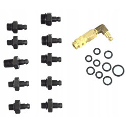 TESTER MANOMETR POMIARU OLEJU + 10 ADAPTERÓW