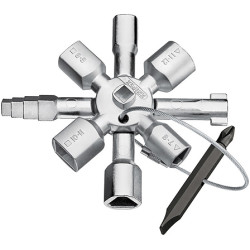 Klucz do szafy sterowniczej Knipex 00 11 01 TwinKey