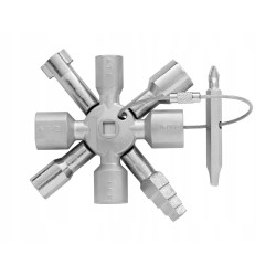 Klucz do szafy sterowniczej Knipex 00 11 01 TwinKey