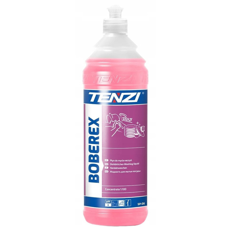 TENZI BOBEREX PŁYN DO MYCIA NACZYŃ GUMA BALONOWA KONCENTRAT 1:100 1L TENZI BOBEREX PŁYN DO MYCIA NACZYŃ GUMA BALONOWA KONCENTRAT 1:100 1L