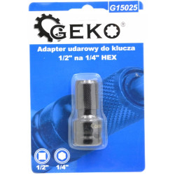 Geko Adapter przejściówka 1/2 1/4 udarowa G15025