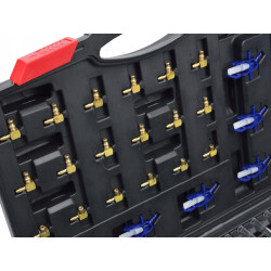 GEKO TESTER WTRYSKÓW WTRYSKIWACZY COMMON RAIL MENZURKI WALIZKA 24EL G02655