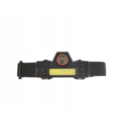 LATARKA CZOŁOWA CZOŁÓWKA Z OBROTOWĄ GŁOWICĄ LED COB 3W + XPE 800mAh