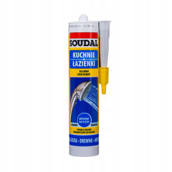 Soudal Silikon Sanitarny SZARY 280ml