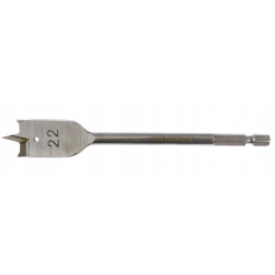 WIERTŁO PIÓRKOWE DO DREWNA PIÓROWE ŁOPATKOWE OTWORNICA UCHWYT HEX 1/4 22 MM