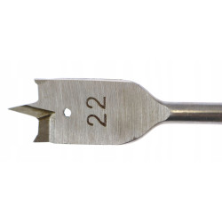 WIERTŁO PIÓRKOWE DO DREWNA PIÓROWE ŁOPATKOWE OTWORNICA UCHWYT HEX 1/4 22 MM