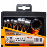 KLUCZE Płasko oczkowe DŁUGIE 8szt. 8-24mm zestaw kluczy