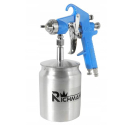 PISTOLET LAKIERNICZY DOLNY ZBIORNIK 600 ML DYSZA 1,5 MM ZŁĄCZE 1/4 RICHMANN