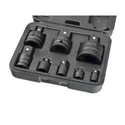 ZESTAW REDUKCJI UDAROWYCH 8el. KLUCZY 1/4" 3/8" 1/2" REDUKCJE ADAPTERY