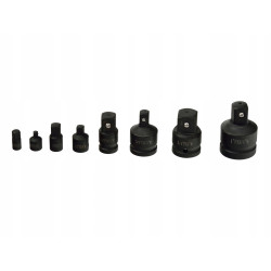 ZESTAW REDUKCJI UDAROWYCH 8el. KLUCZY 1/4" 3/8" 1/2" REDUKCJE ADAPTERY
